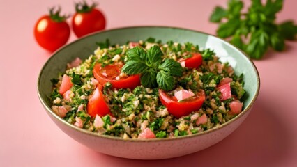 Canvas Print -  Fresh and vibrant summer salad