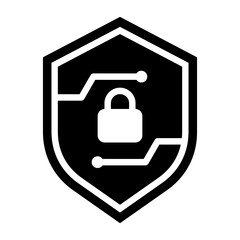 Canvas Print - Cyber Defense Icon