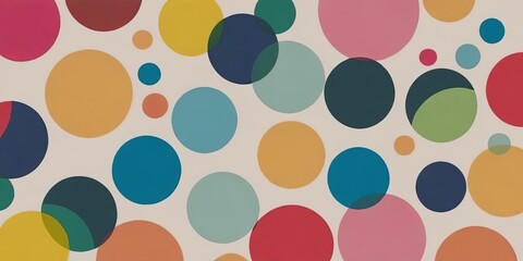 Aufkleber - A colorful background with many different colored circles