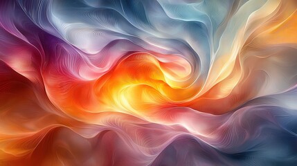 Canvas Print - Abstract Swirling Pattern in Vibrant Colors