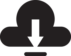 Poster - Cloud Download Icon
