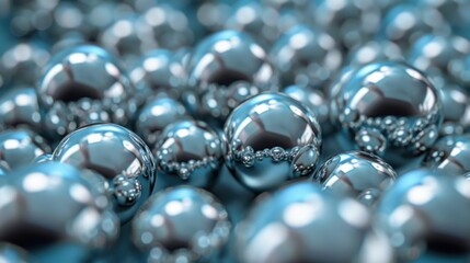 Poster - 3d balls. Abstract background, spheres. - stock photo