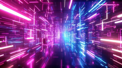 Poster - 3d rendering Neon Colored Abstract background, futuristic texture design - stock photo 3d rendering Neon Colored Abstract background, futuristic texture design for Business science and Technology adve