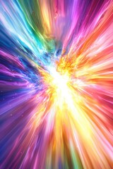 Canvas Print - Abstract cosmic explosion