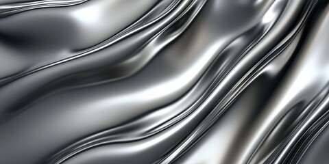 Wall Mural - Abstract silver texture