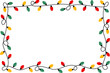 © Rinyarart - Christmas Light Decoration Frame Rectangle