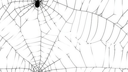 Black spider web detail