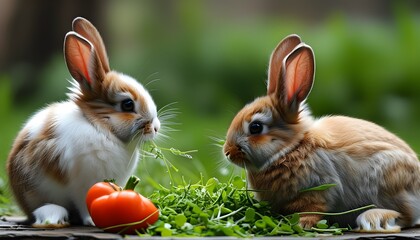 Nurturing a Healthy Rabbit Diet through Hand-Feeding Fresh Grass