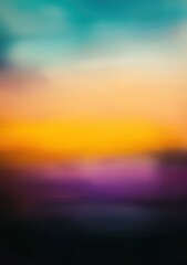 Wall Mural - Blurry sunset sky