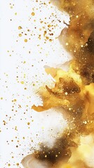 Wall Mural - Golden abstract art