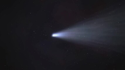 Wall Mural - a comet in space heading for earth.