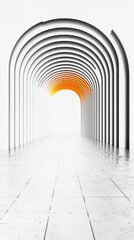 Poster - Abstract archway with glowing light