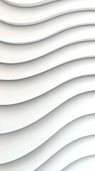 Canvas Print - Abstract white wavy lines background.