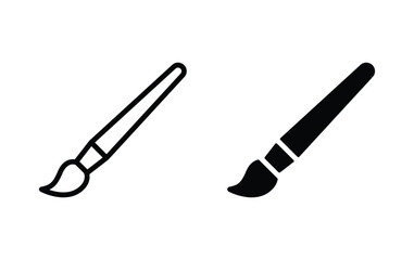 Poster - Paint Brush icon, Brush sign vector