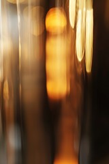 Canvas Print - Golden bokeh lights blur