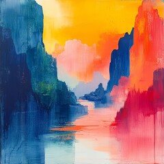 Wall Mural - Abstract Landscape