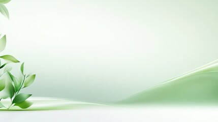Poster - A soft green gradient with gentle transitions from light to dark, creating a fresh and natural background.