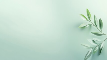 Poster - A soft pastel solid green background, calming and minimal, suitable for wellness or nature-themed projects.