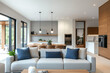 © PoodPhoto - Modern living room with elegant furniture, bright lighting, and an open layout.
