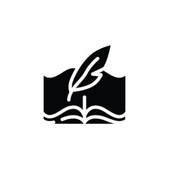 Poster - writing solid icon vector design good for web or mobile app