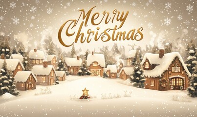 Wall Mural - Merry Christmas is written on the image