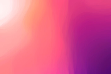 Poster - Soft and glowing orange, purple and pink color gradient background. Abstract bright, vibrant, blurred and multi-colored background. Copy space.