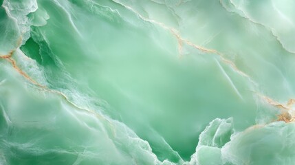 Poster - Elegant green marble texture with a blend of soft hues and intricate patterns, creating a timeless and refined visual space