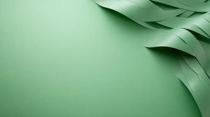 Poster - Elegant green paper background with a subtle weave pattern and refined texture, perfect for a classic design approach