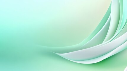 Poster - Elegant green pastel background with a soft, airy gradient and delicate shading, ideal for a minimalistic and sophisticated look