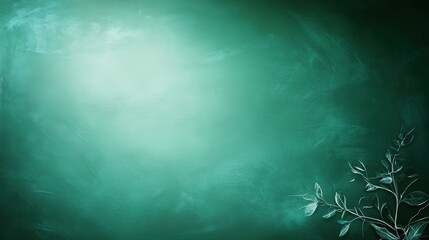 Poster - Elegant green vintage background with a distressed finish and classic patterns, providing a refined and timeless visual space