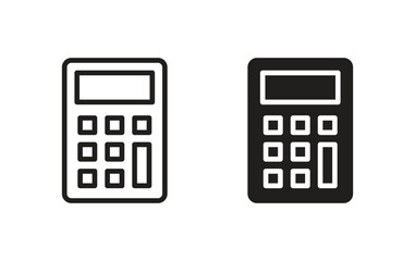Poster - calculator icon, calculator sign vector