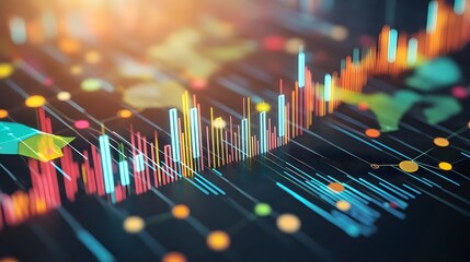 Data visualization with colorful graphs