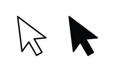 Fototapete - Cursor click icon, cursur click sign vector