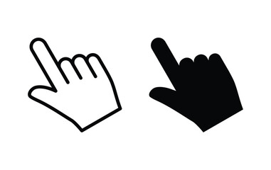 Poster - hand cursor click icon vector