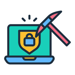 Sticker - Brute Force Attack Icon