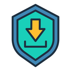 Sticker - Secure Download Icon