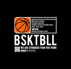 Wall Mural - Basketball North League Championship sport typography, tee shirt graphics, vectors