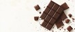 © Tomass - Chocolate bar with bites and crumbs on white background