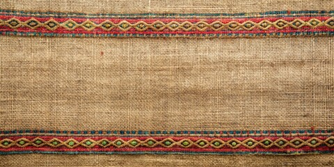 Aufkleber - Traditional hessian fabric from hilltribe village in Thailand