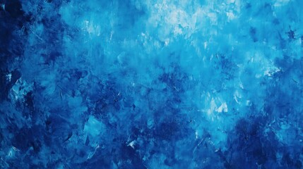 Wall Mural - Blue abstract painted background with texture.