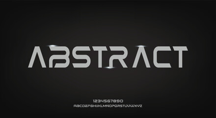 Abstract sport modern alphabet fonts. Typography technology electronic sport digital game music future creative font. vector illustration