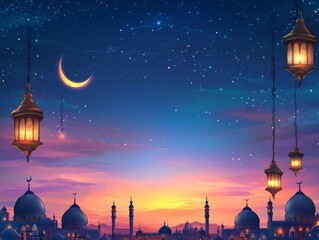 a simple ramadan background