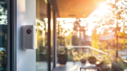 Poster - smart home security system with automated alert features and emergency notifications