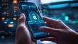 © nikomsolftwaer - User receiving and responding to security alerts through a sleek mobile app interface