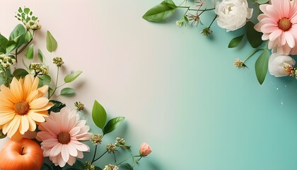 Wall Mural - Tranquil Wellness and Self-Care Template with Soothing Colors for Health-Related Content