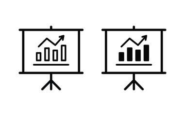 Poster - Presentation billboard sign icon vector