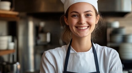 Poster - portrait of a female chef