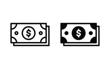Poster - dollar money icon, money sign vector