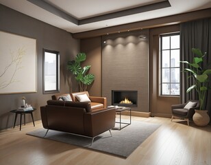 Sticker - living room interior design