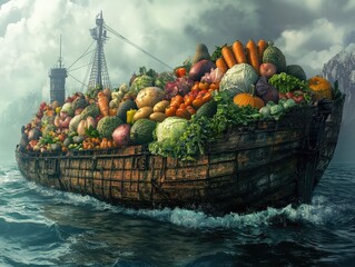 Canvas Print - fruits and vegetables